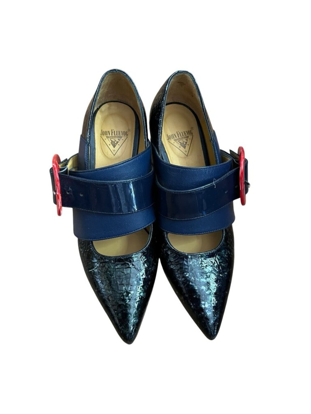 John Fluevog Effortless Felicity Vintage Inspired Mary Jane Shoes  Buckle Sz 6.5
